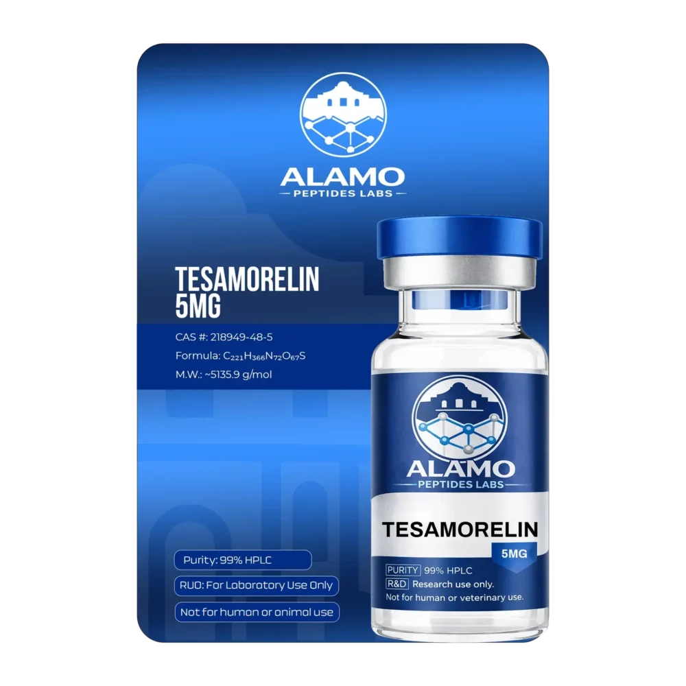 Alamo Peptides Labs Tesamorelin 10mg GHRH analog research peptide